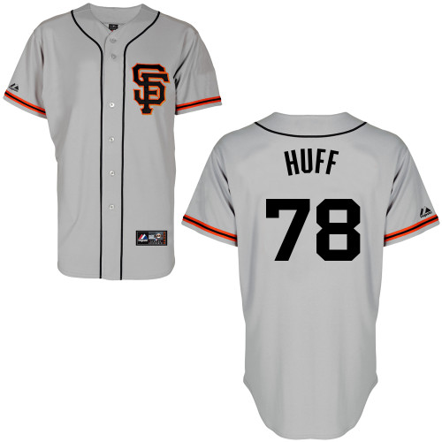 David Huff #78 mlb Jersey-San Francisco Giants Women's Authentic Road 2 Gray Cool Base Baseball Jersey
